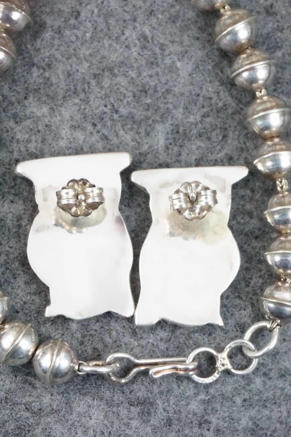 Multi Stone and Sterling Silver Inlay Necklace Set - Pitkin Natewa