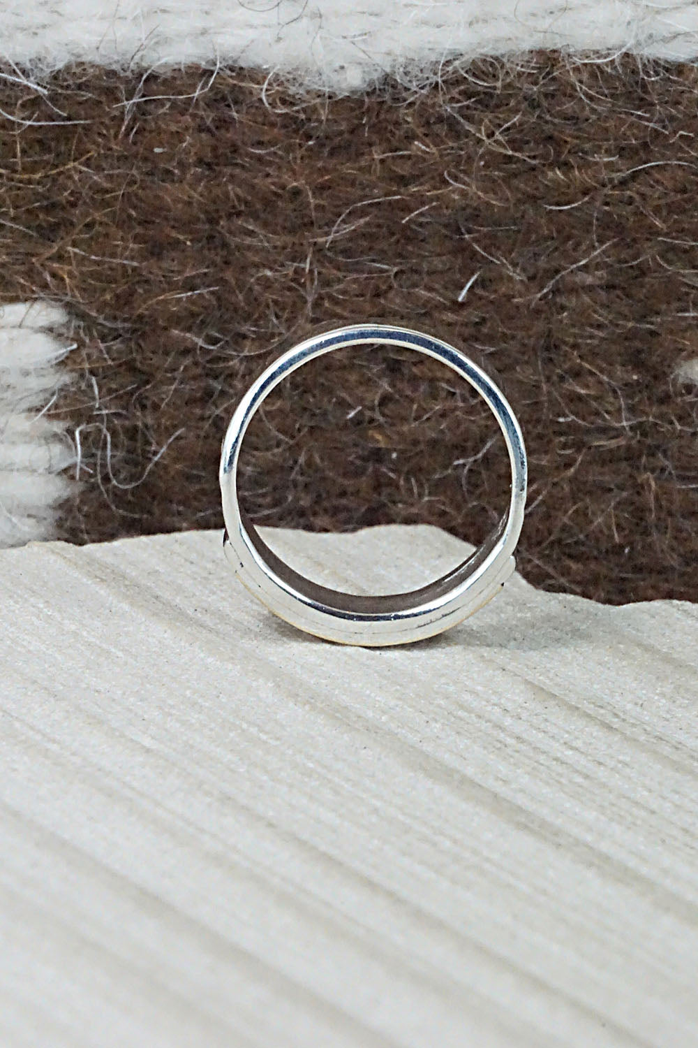 Sterling Silver Ring - Navajo - Size 7.75