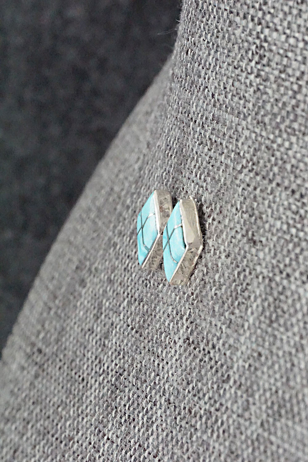 Turquoise & Sterling Silver Earrings - Doreen Lurkie