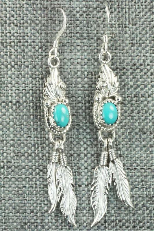 Turquoise & Sterling Silver Earrings - Judy Largo