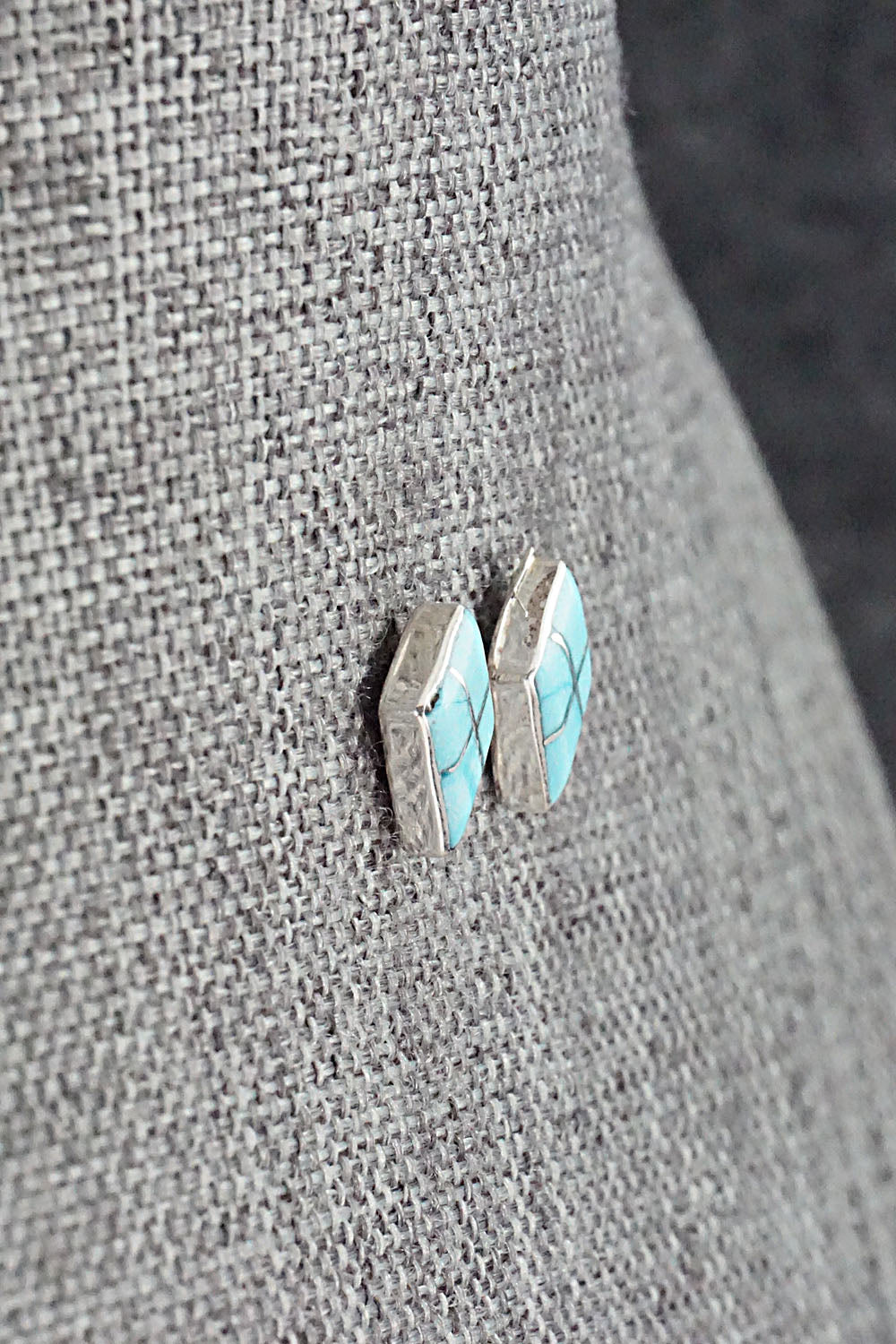 Turquoise & Sterling Silver Earrings - Doreen Lurkie