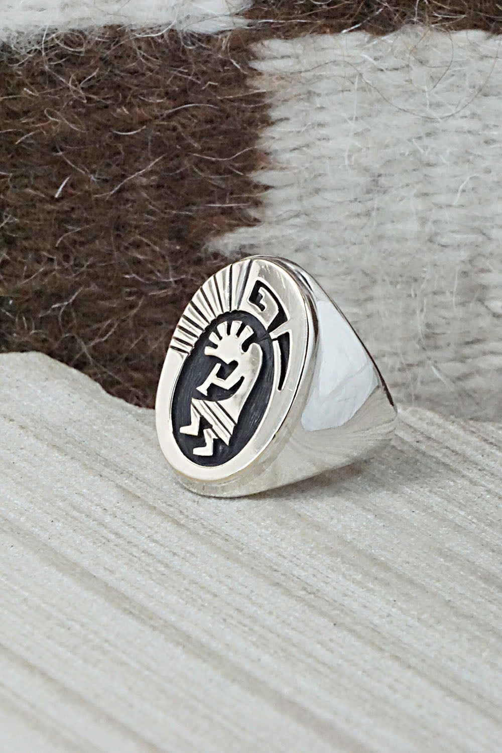 Sterling Silver & 14k Gold Fill Ring - Mike Begay - Size 8.5