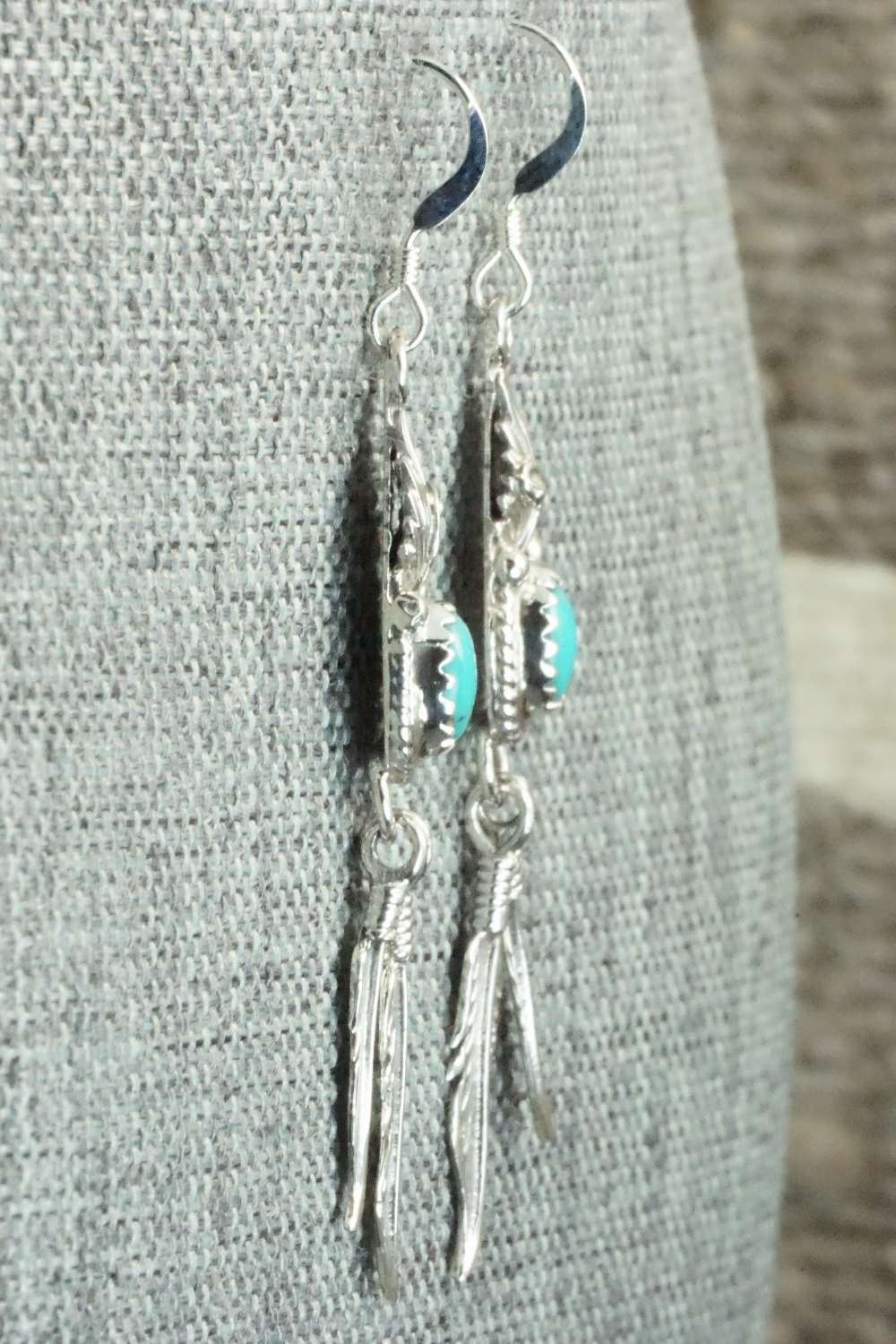 Turquoise & Sterling Silver Earrings - Judy Largo
