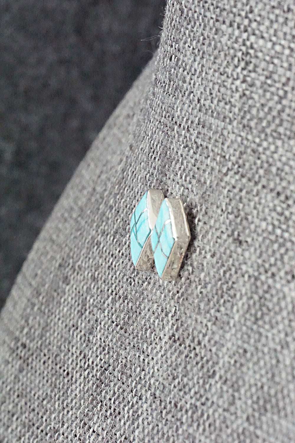 Turquoise & Sterling Silver Earrings - Doreen Lurkie
