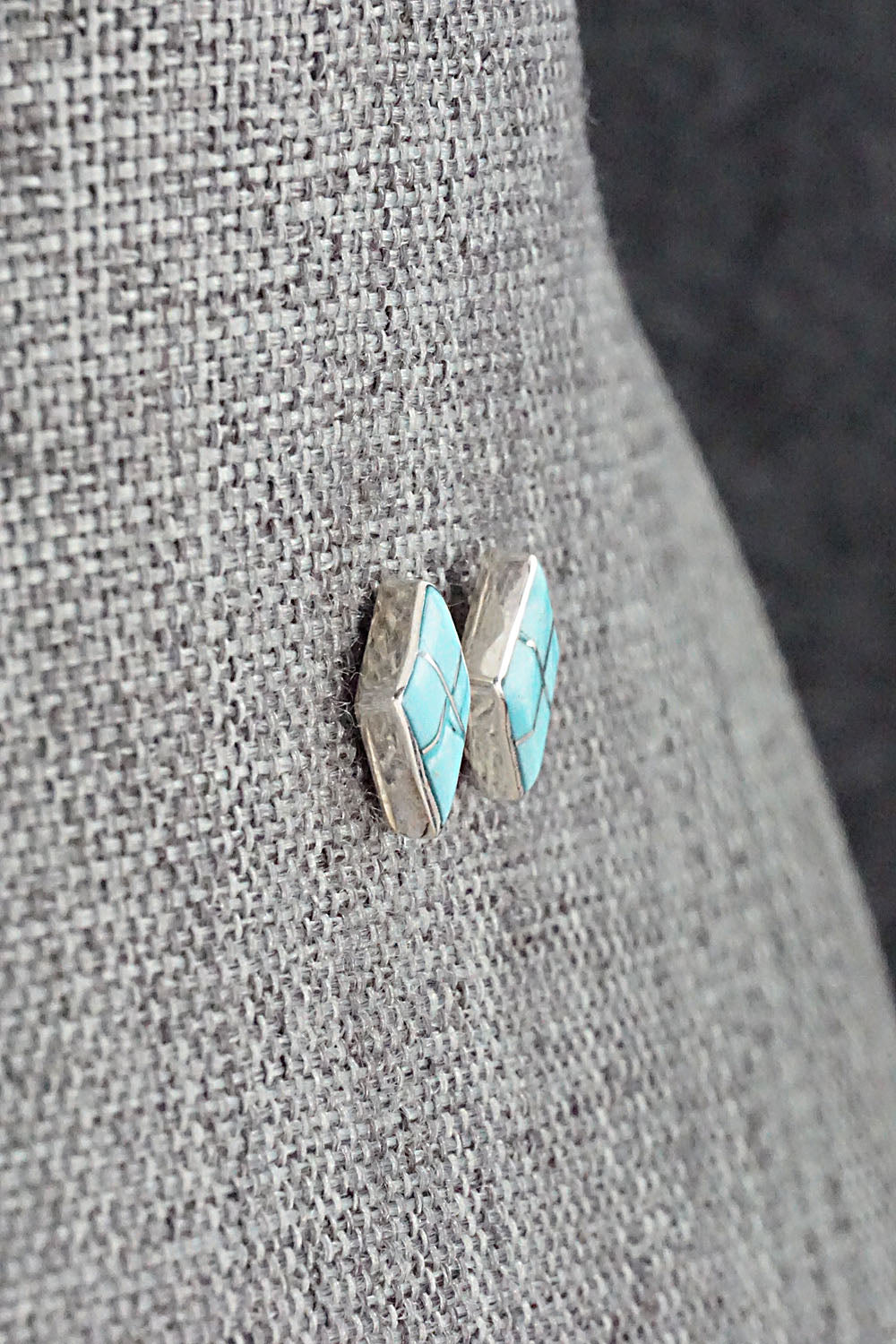 Turquoise & Sterling Silver Earrings - Doreen Lurkie