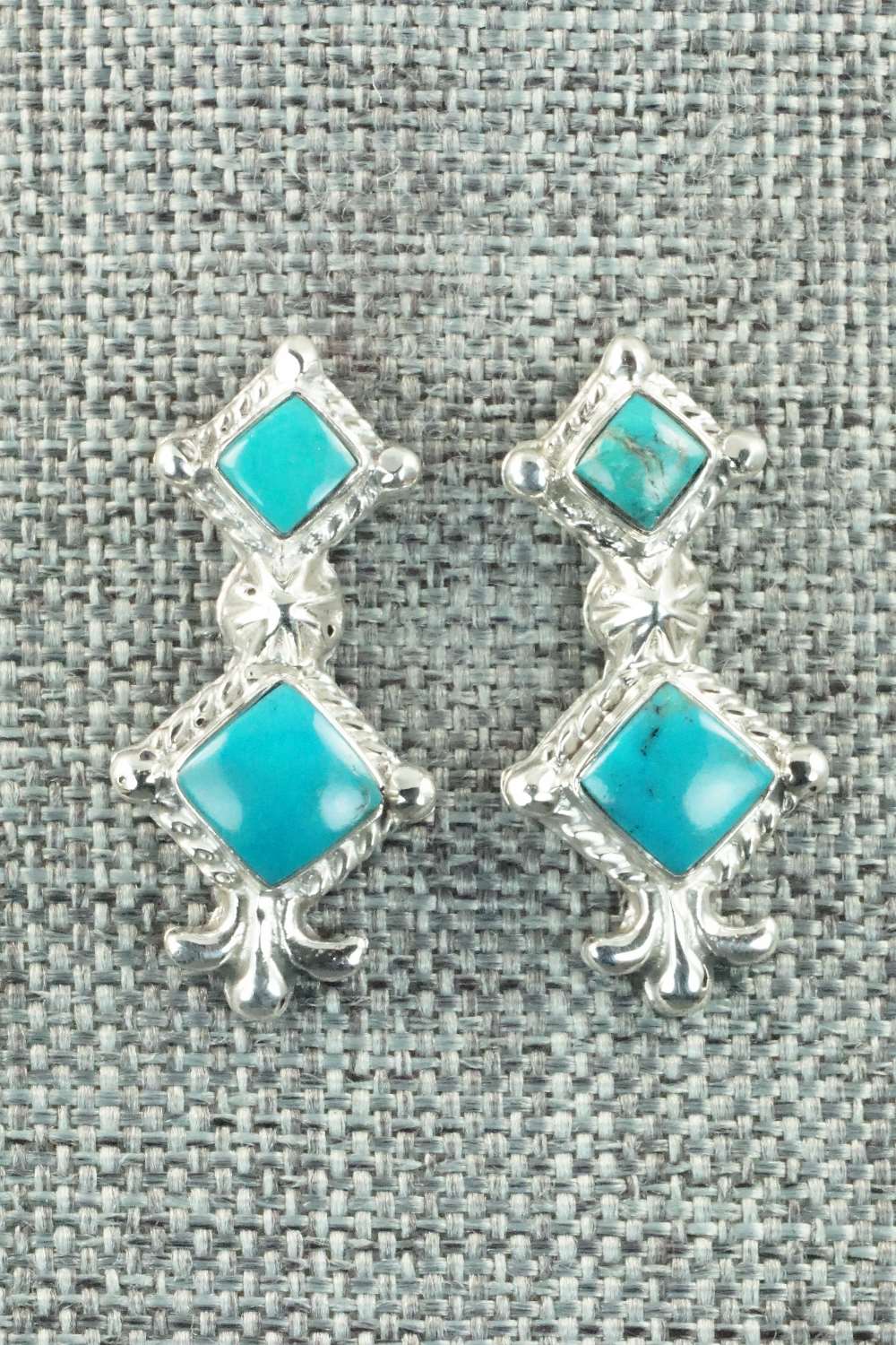 Turquoise & Sterling Silver Earrings - Sadie Jim