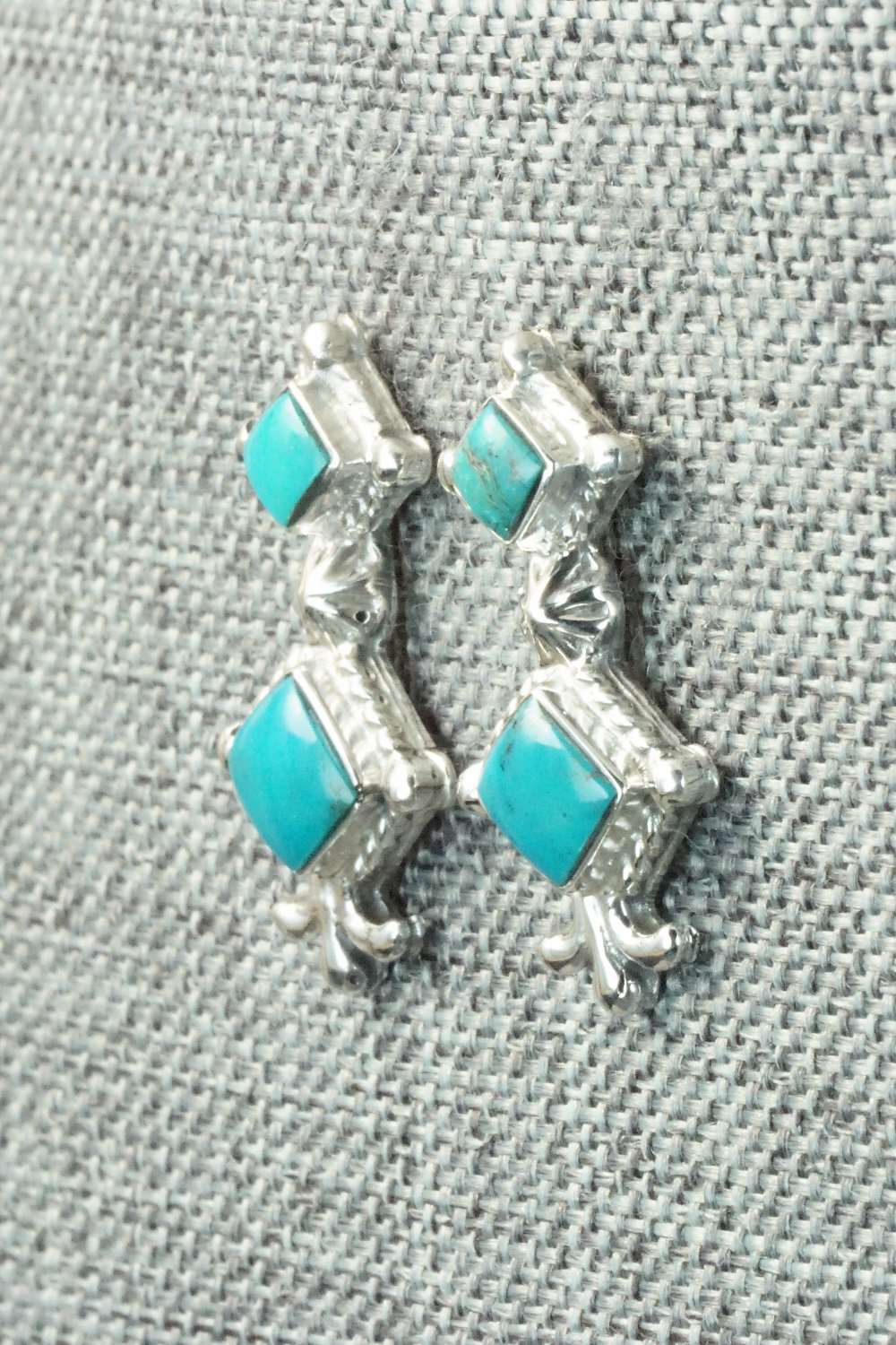 Turquoise & Sterling Silver Earrings - Sadie Jim