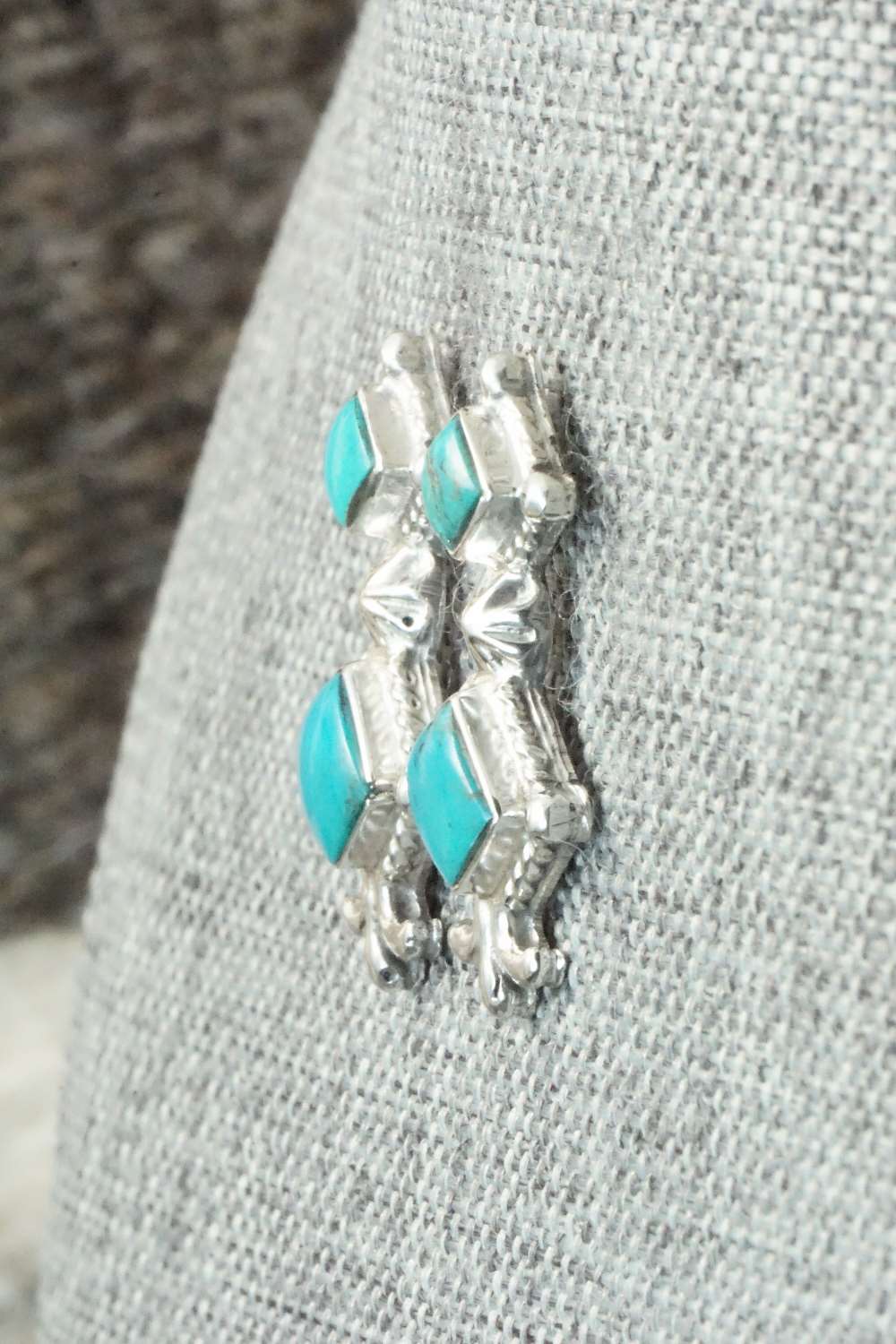 Turquoise & Sterling Silver Earrings - Sadie Jim