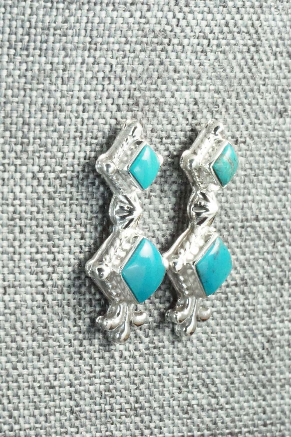 Turquoise & Sterling Silver Earrings - Sadie Jim