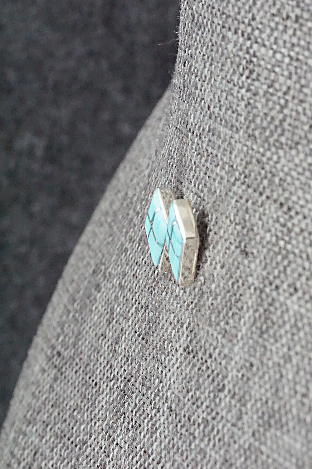 Turquoise & Sterling Silver Earrings - Doreen Lurkie