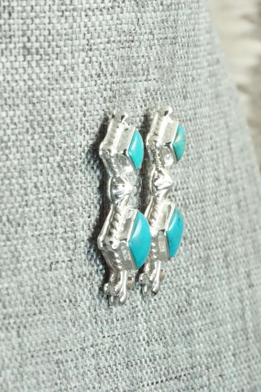 Turquoise & Sterling Silver Earrings - Sadie Jim