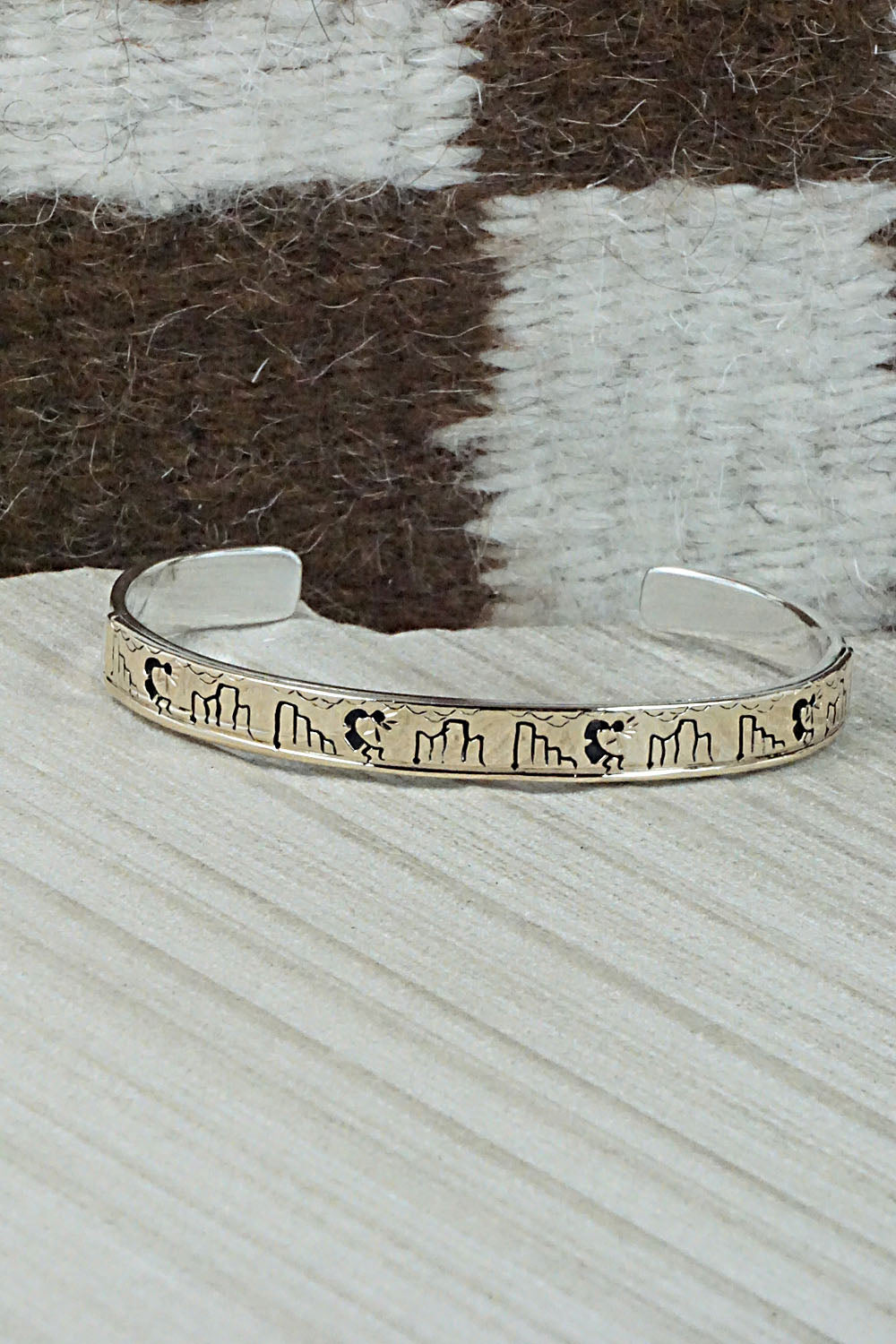 Sterling Silver & 14K Gold Fill Bracelet - Navajo