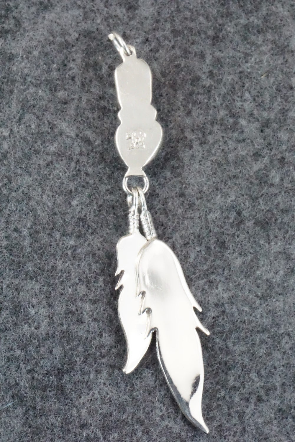 Turquoise, Coral and Sterling Silver Pendant - Annie Spencer