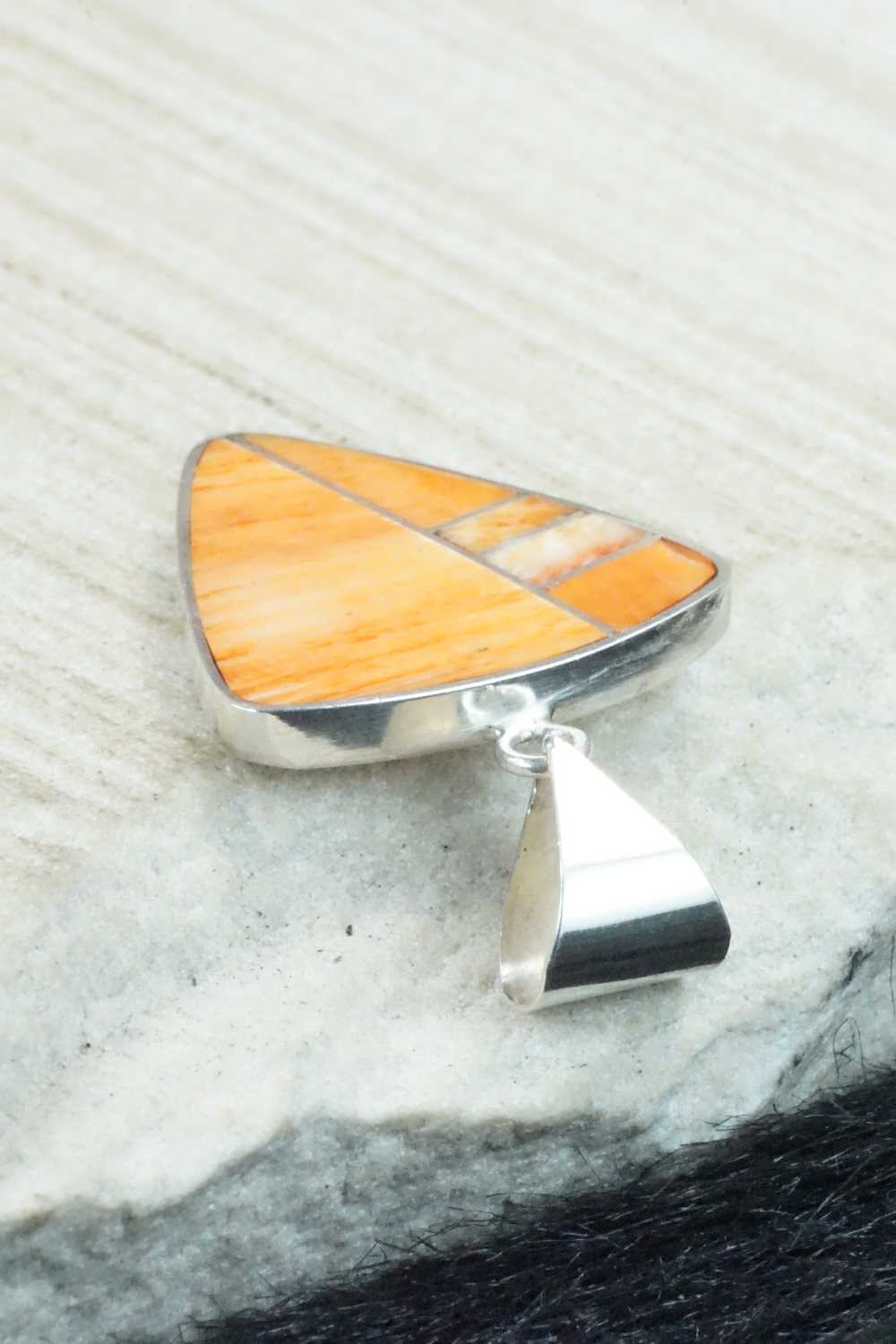 Spiny Oyster & Sterling Silver Pendant - Harold Smith