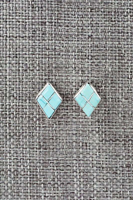 Turquoise & Sterling Silver Earrings - Doreen Lurkie