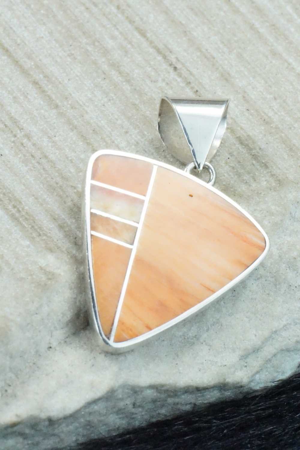 Spiny Oyster & Sterling Silver Pendant - Harold Smith