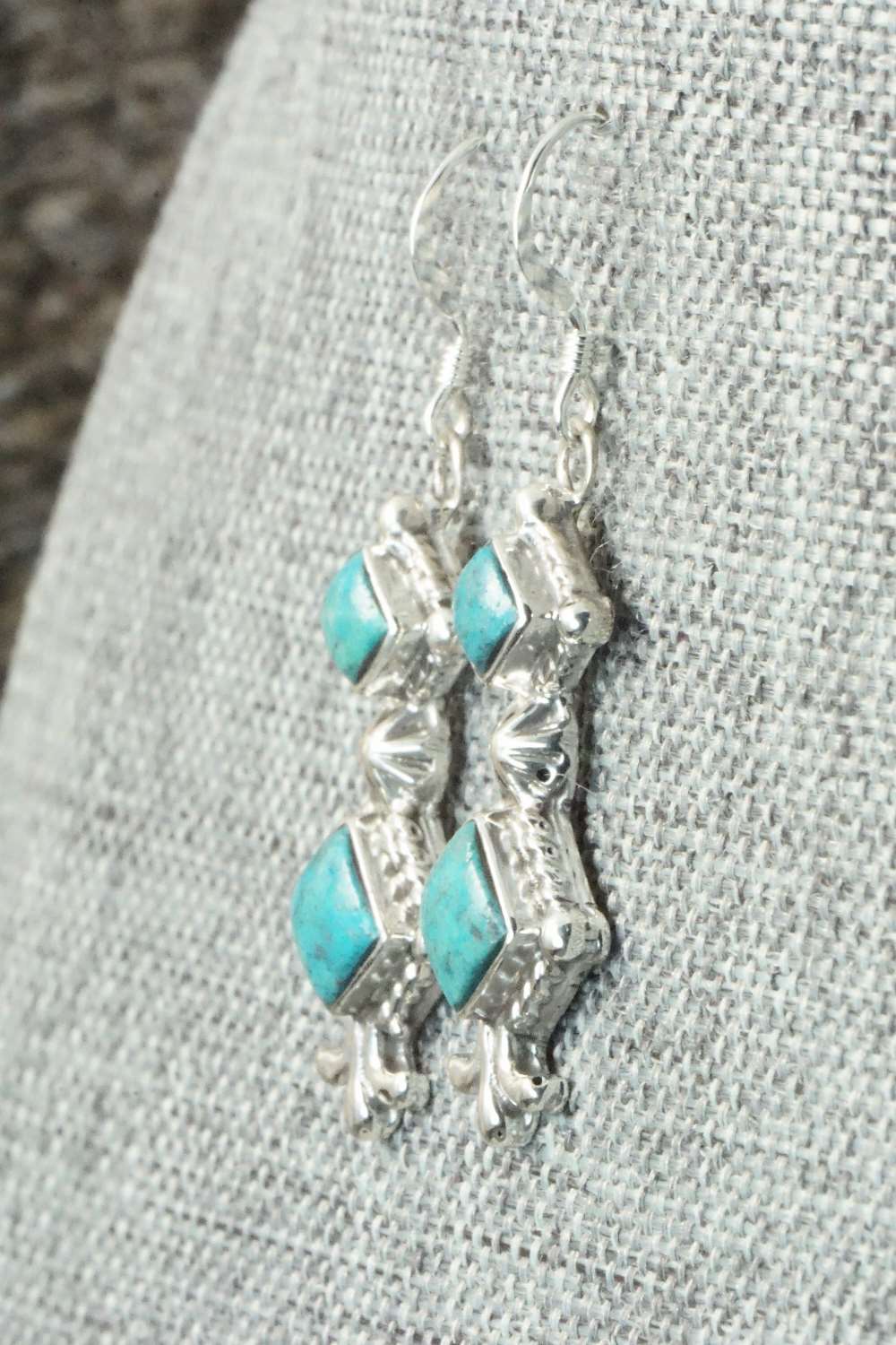 Turquoise & Sterling Silver Earrings - Sadie Jim