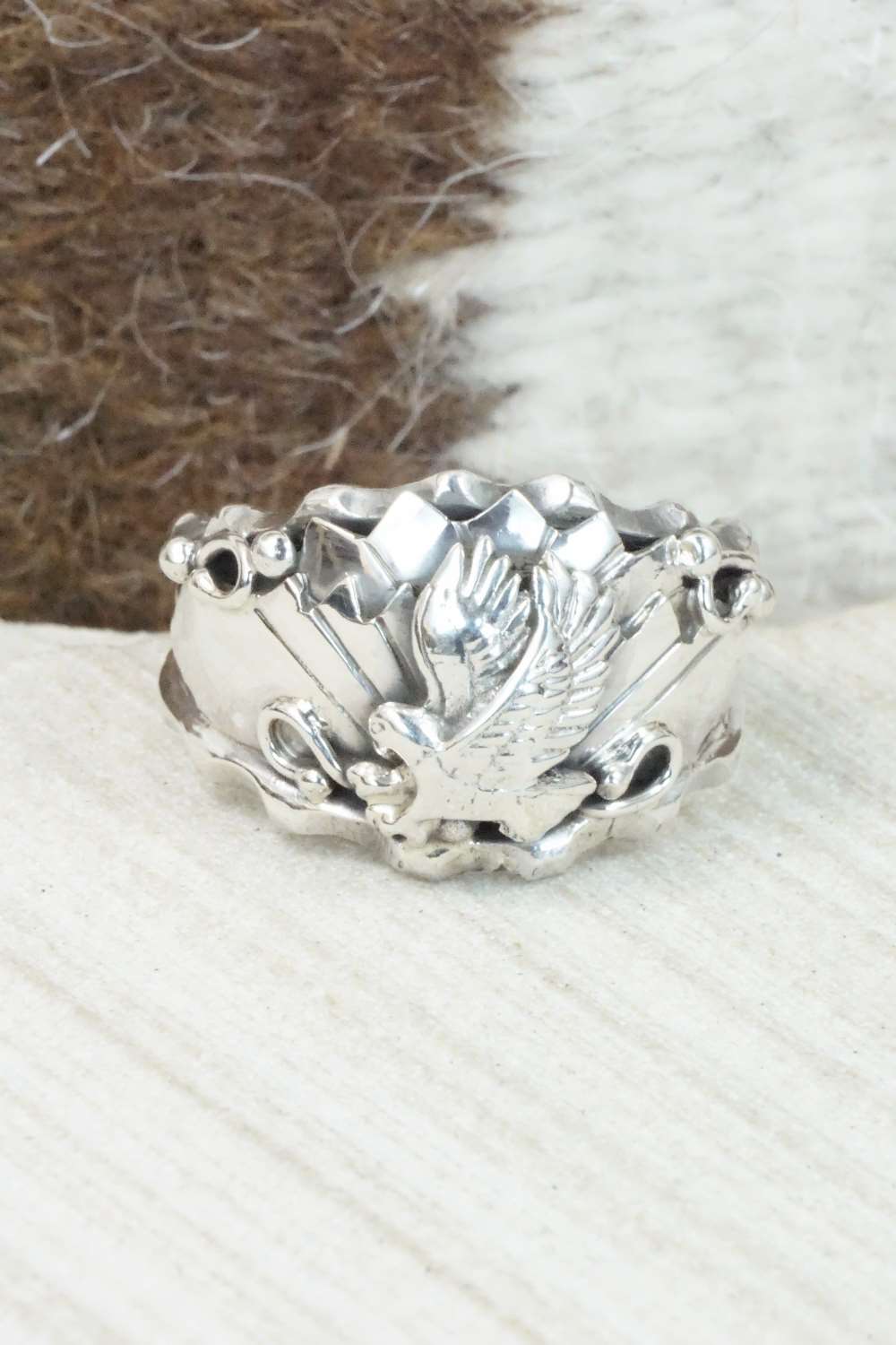 Sterling Silver Ring - Genevieve Francisco - Size 12.75