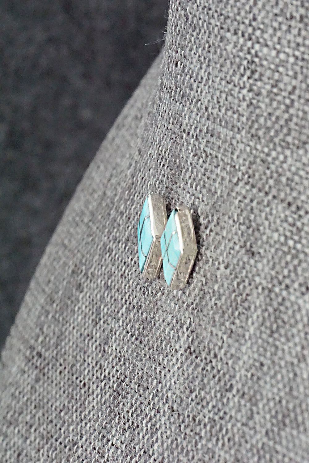 Turquoise & Sterling Silver Earrings - Doreen Lurkie