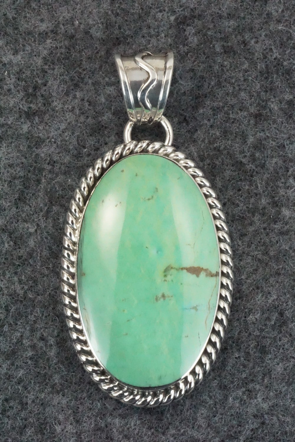 Turquoise & Sterling Silver Pendant - Sheena Jack