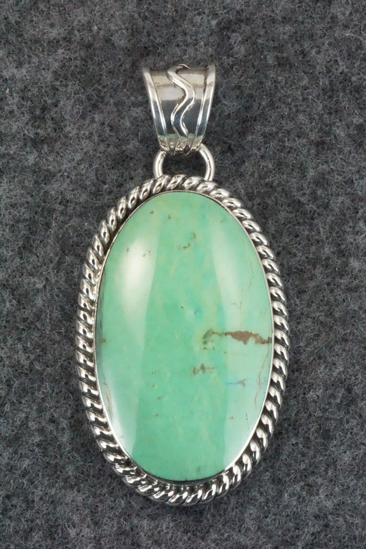 Turquoise & Sterling Silver Pendant - Sheena Jack