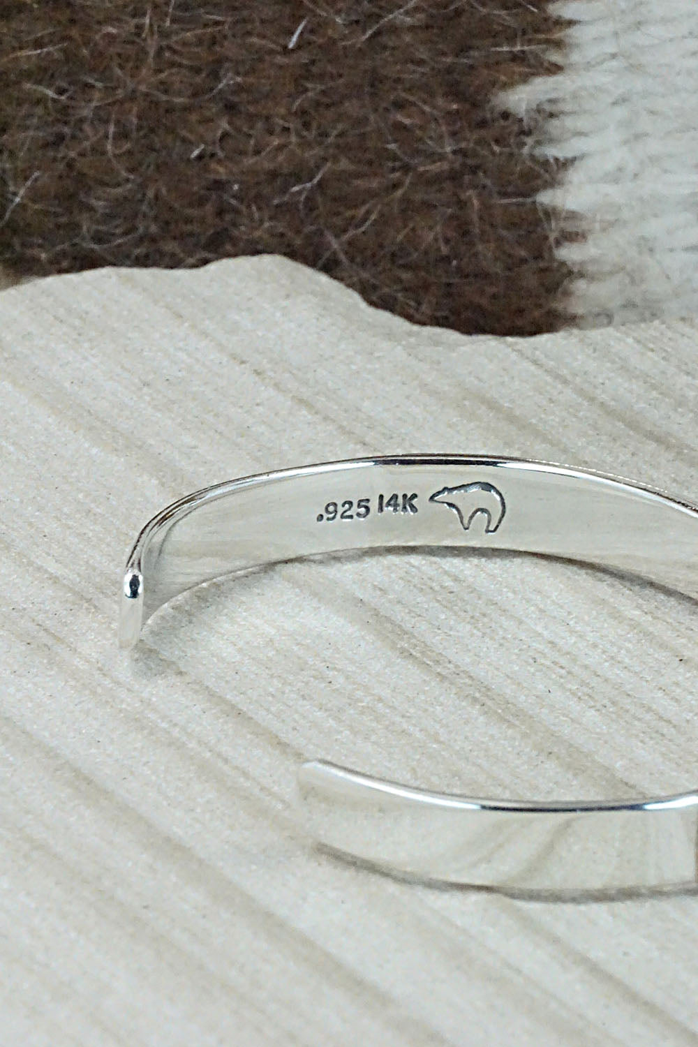Sterling Silver & 14K Gold Fill Bracelet - Navajo