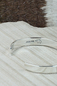 Sterling Silver & 14K Gold Fill Bracelet - Navajo