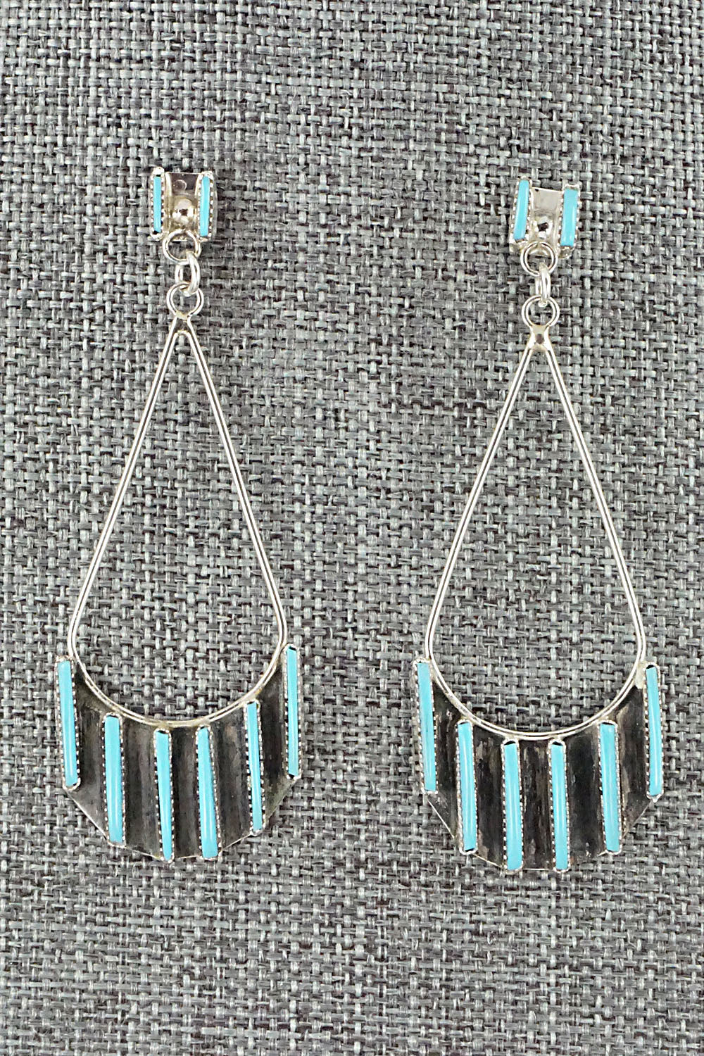 Turquoise & Sterling Silver Earrings - Ashley Laate