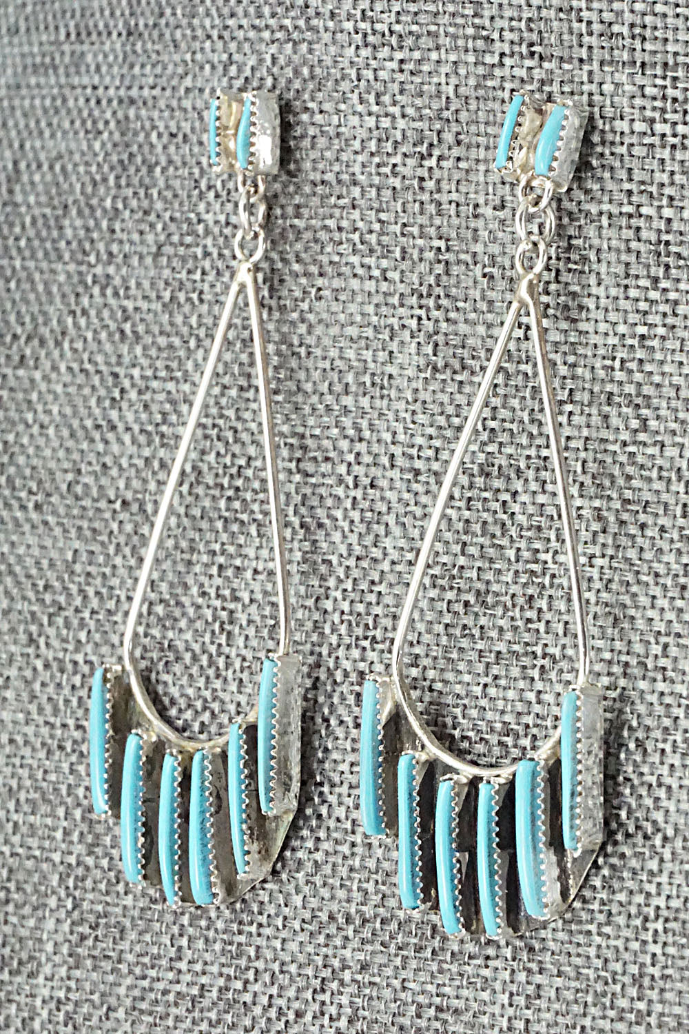 Turquoise & Sterling Silver Earrings - Ashley Laate