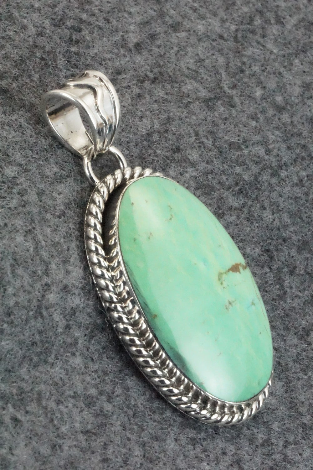 Turquoise & Sterling Silver Pendant - Sheena Jack