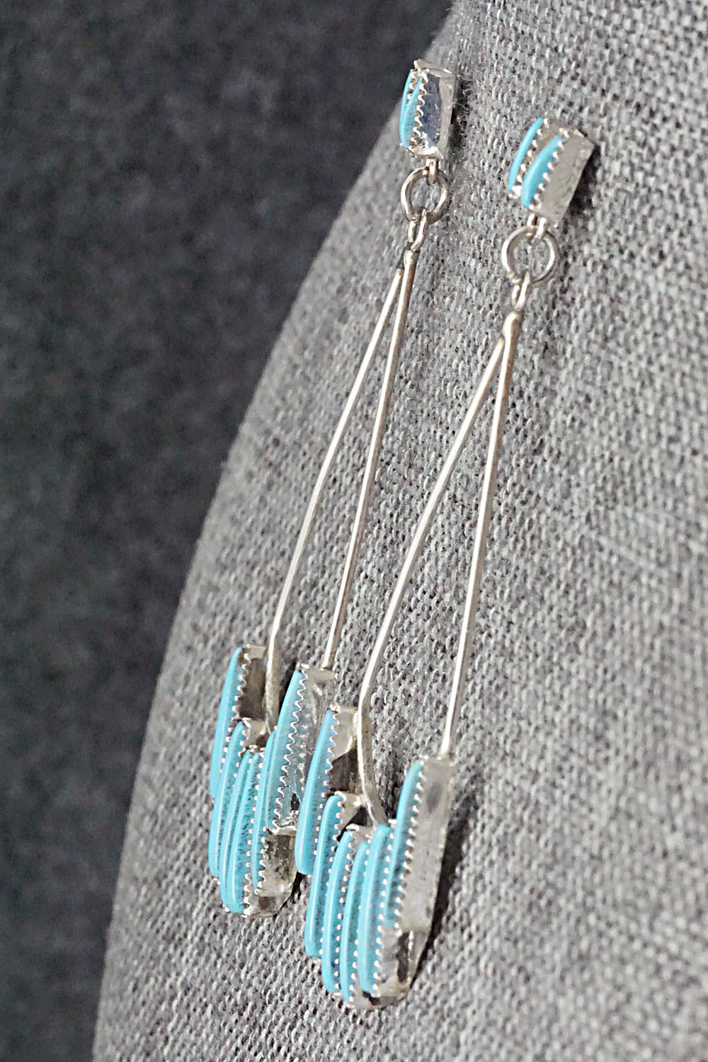 Turquoise & Sterling Silver Earrings - Ashley Laate