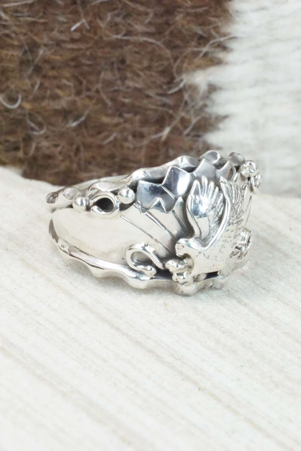 Sterling Silver Ring - Genevieve Francisco - Size 12.75