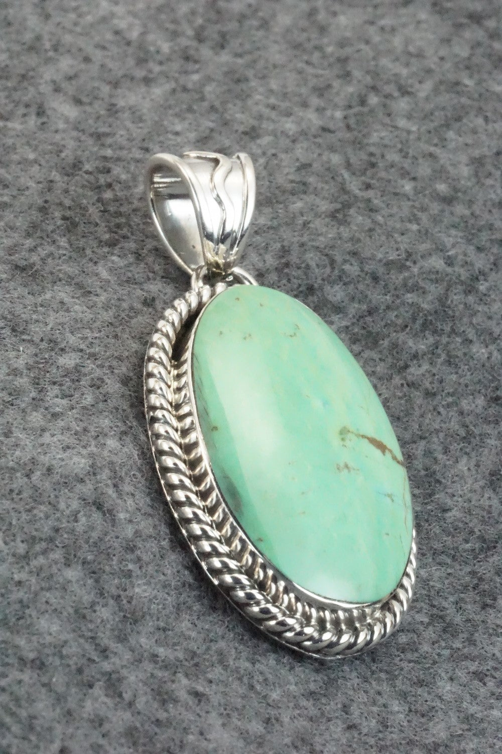 Turquoise & Sterling Silver Pendant - Sheena Jack