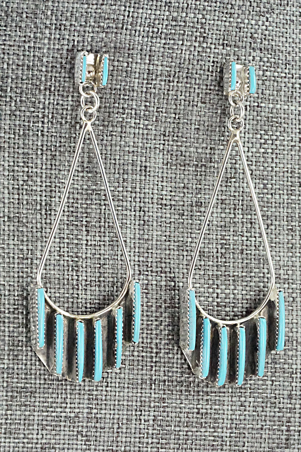 Turquoise & Sterling Silver Earrings - Ashley Laate