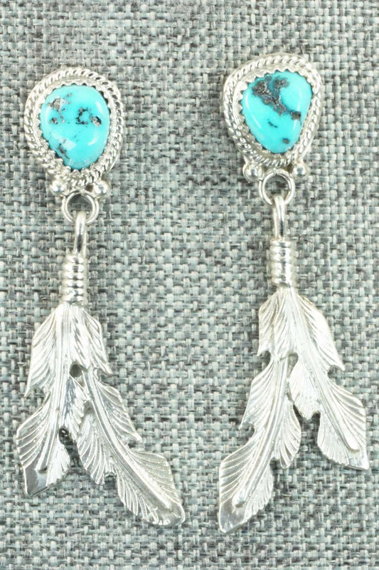 Turquoise & Sterling Silver Earrings - Annie Spencer