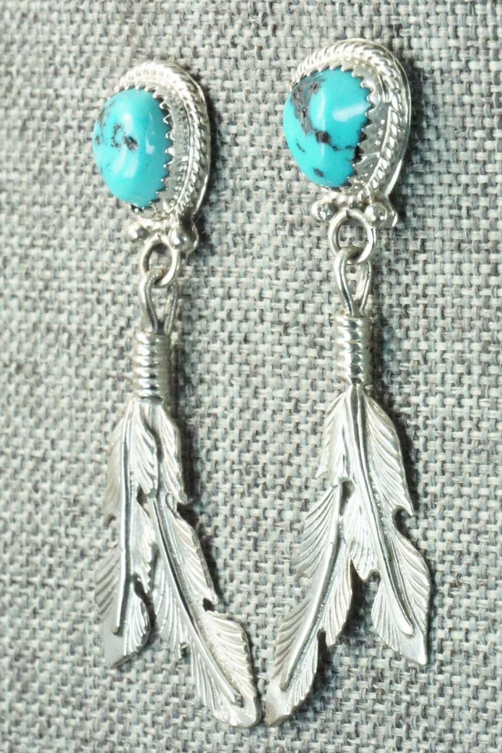 Turquoise & Sterling Silver Earrings - Annie Spencer