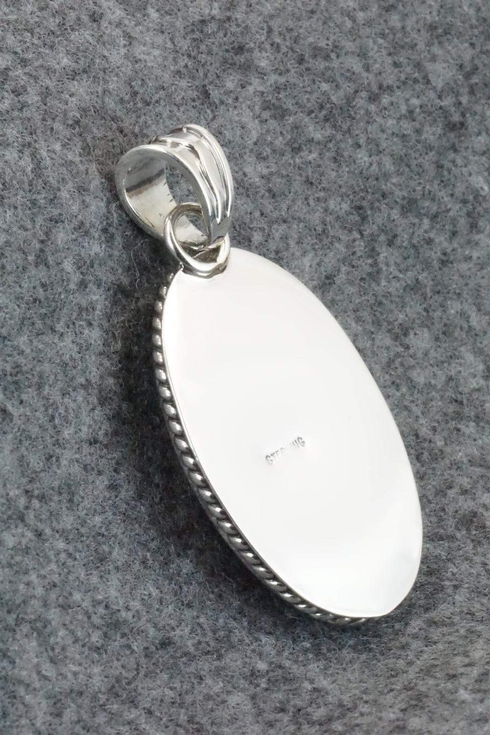 Turquoise & Sterling Silver Pendant - Sheena Jack