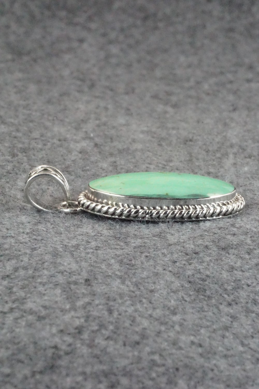 Turquoise & Sterling Silver Pendant - Sheena Jack