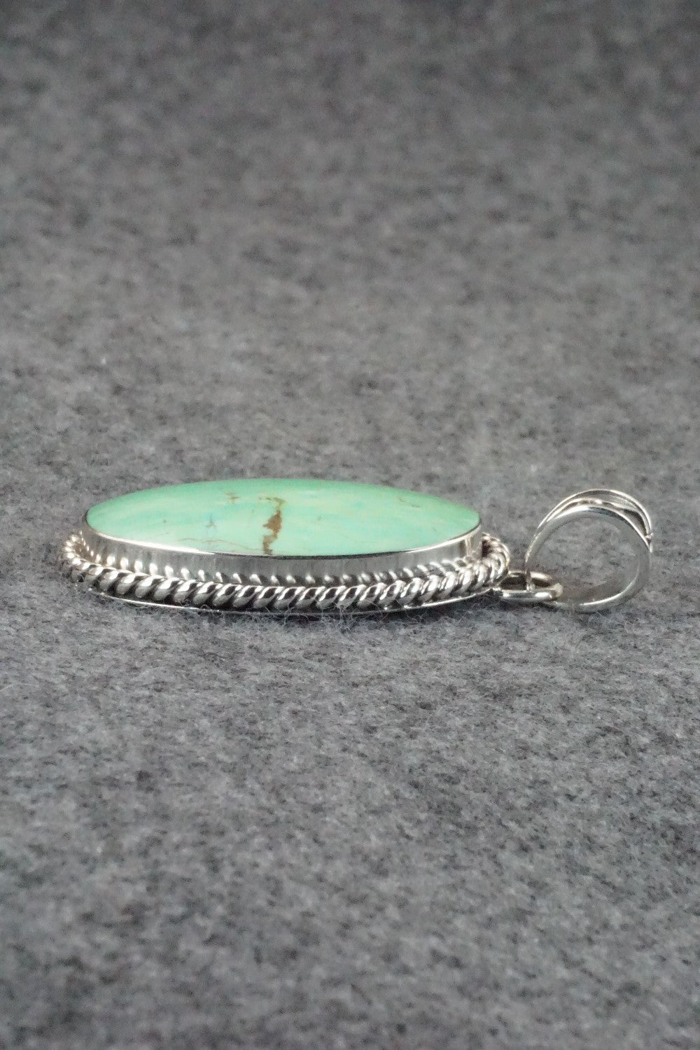 Turquoise & Sterling Silver Pendant - Sheena Jack