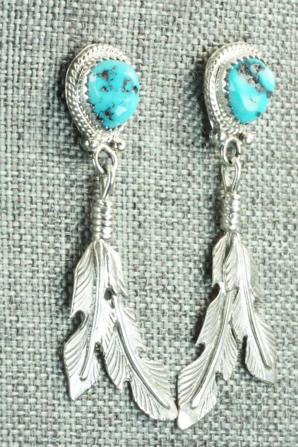 Turquoise & Sterling Silver Earrings - Annie Spencer