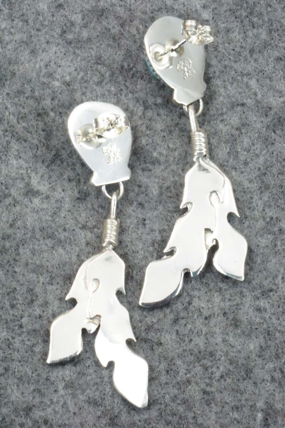 Turquoise & Sterling Silver Earrings - Annie Spencer