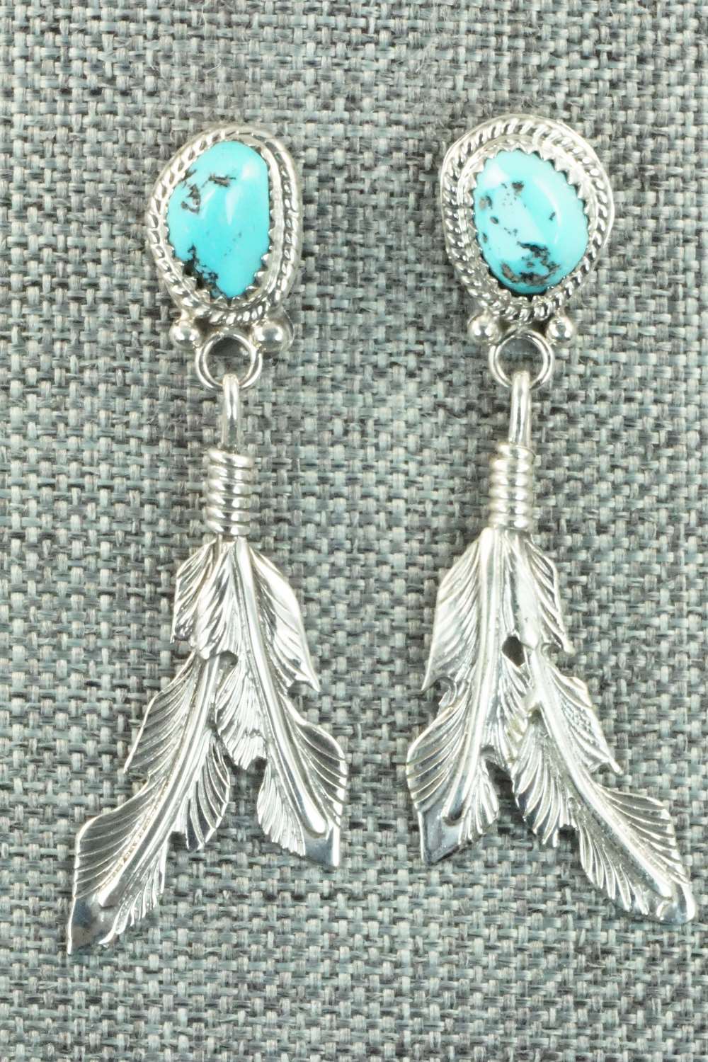 Turquoise & Sterling Silver Earrings - Annie Spencer