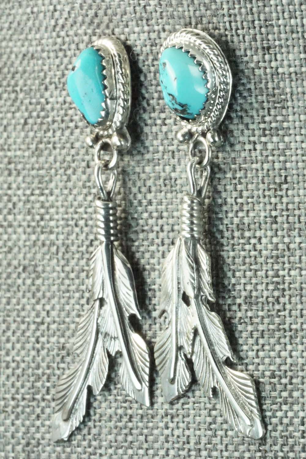 Turquoise & Sterling Silver Earrings - Annie Spencer