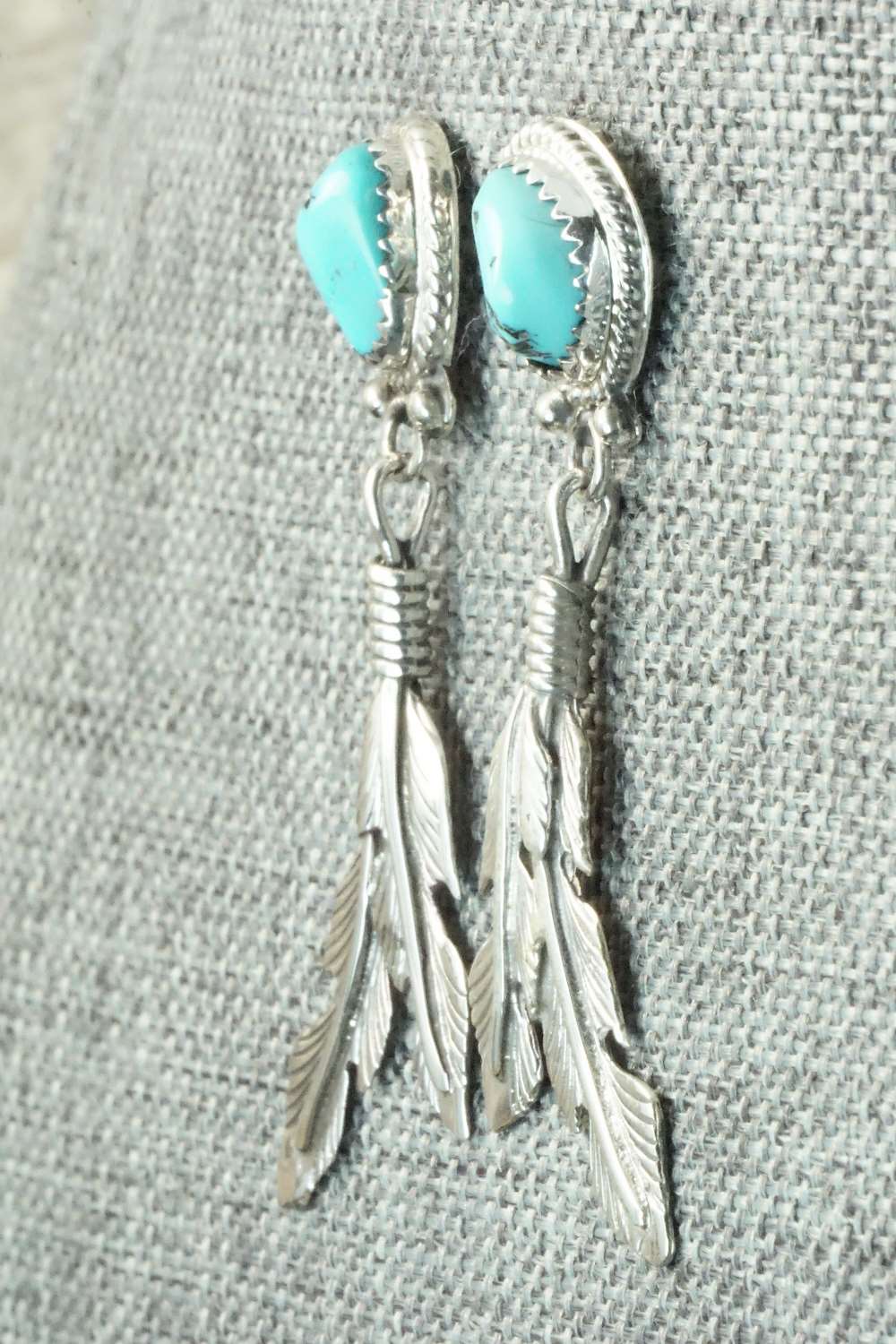 Turquoise & Sterling Silver Earrings - Annie Spencer