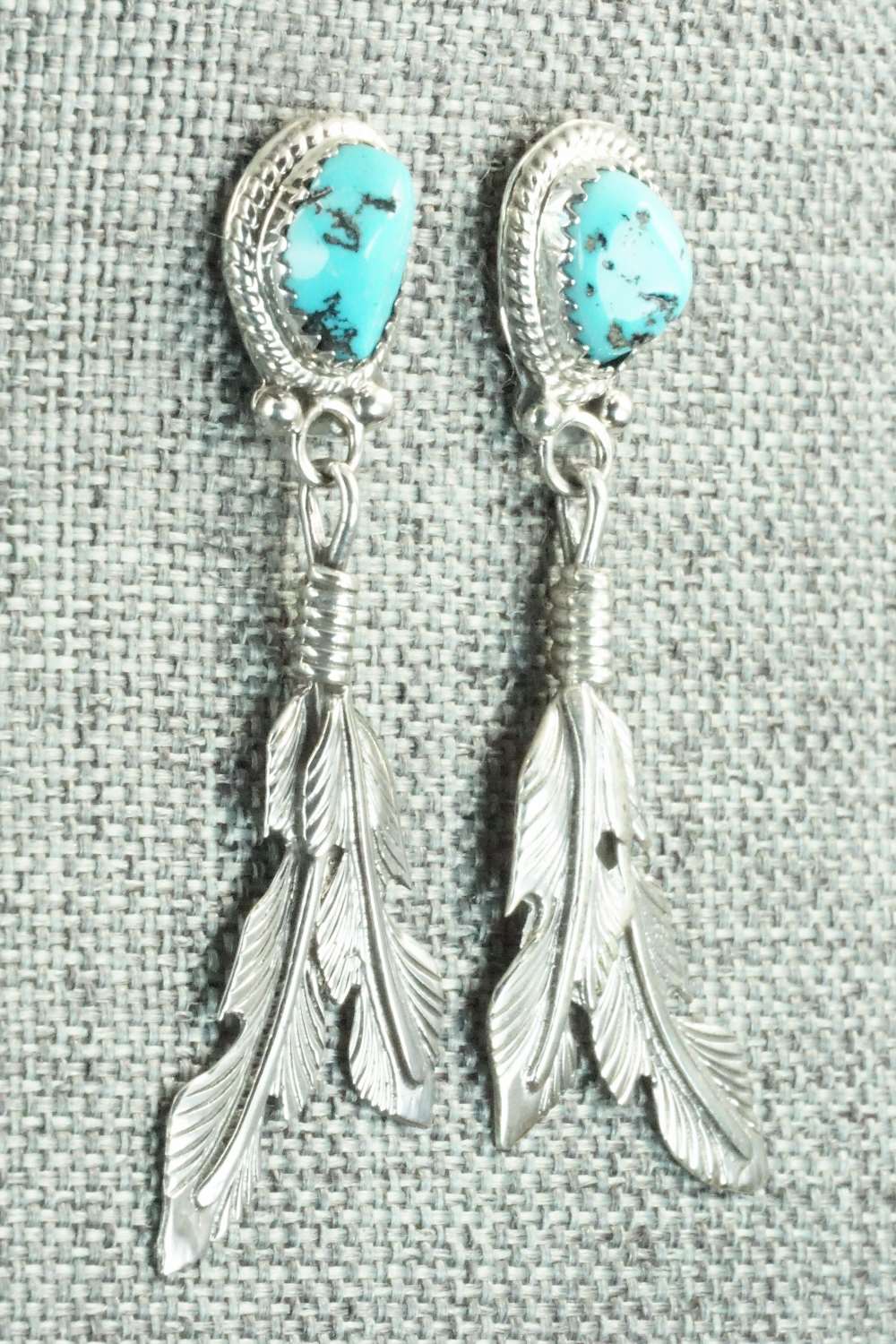 Turquoise & Sterling Silver Earrings - Annie Spencer