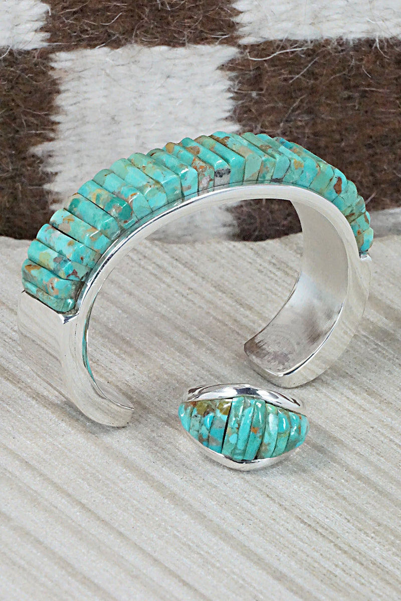 Turquoise & Sterling Silver Necklace Set - Pete Sierra