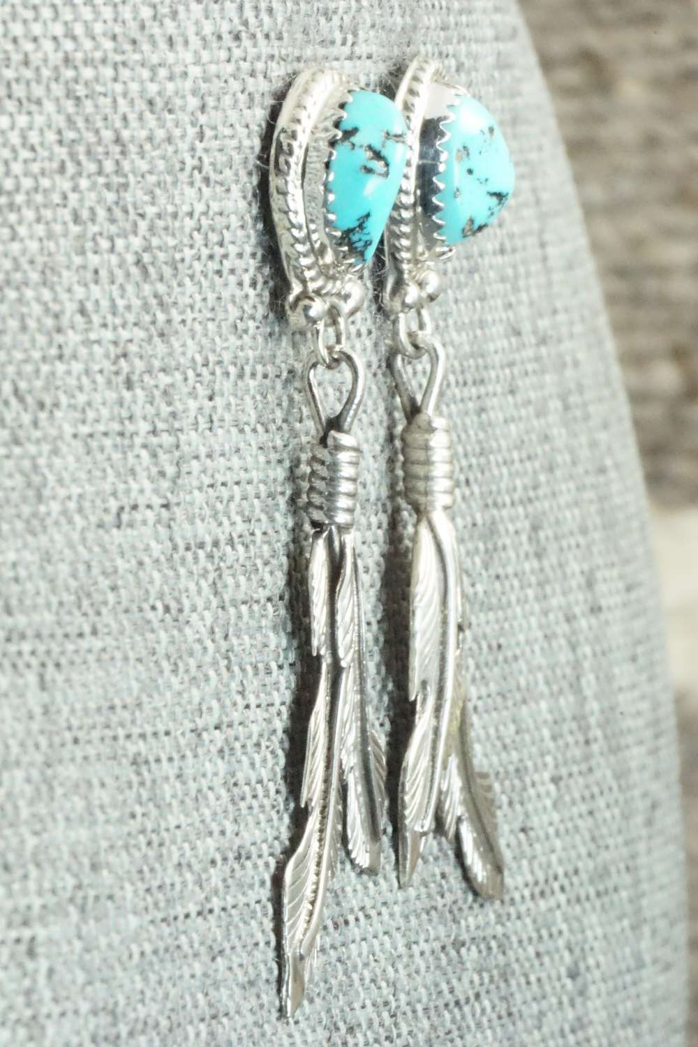 Turquoise & Sterling Silver Earrings - Annie Spencer