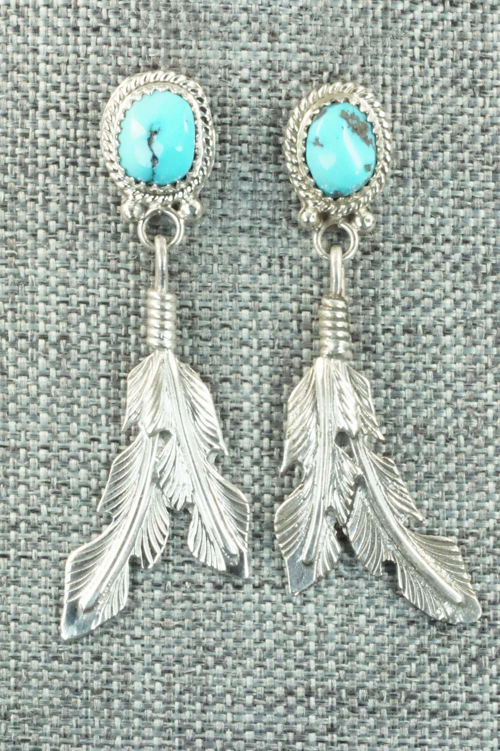 Turquoise & Sterling Silver Earrings - Annie Spencer