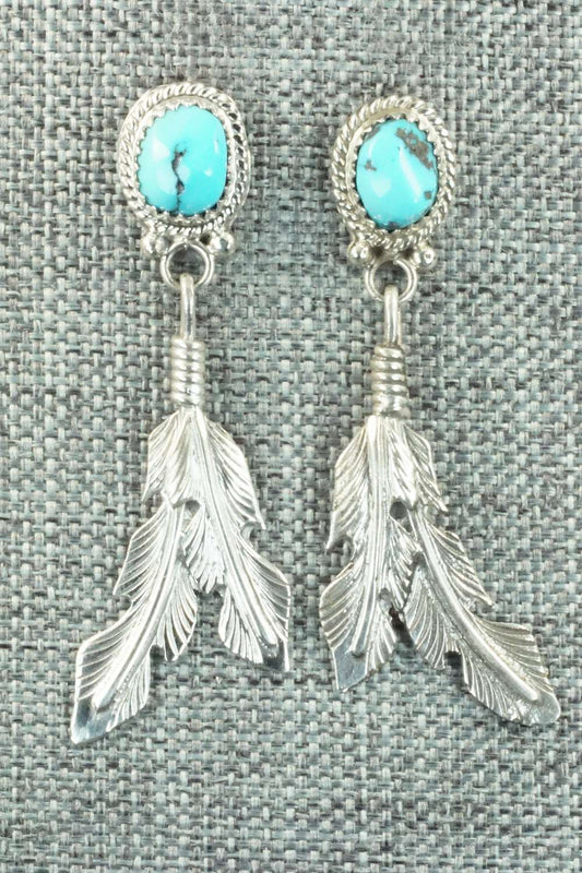 Turquoise & Sterling Silver Earrings - Annie Spencer