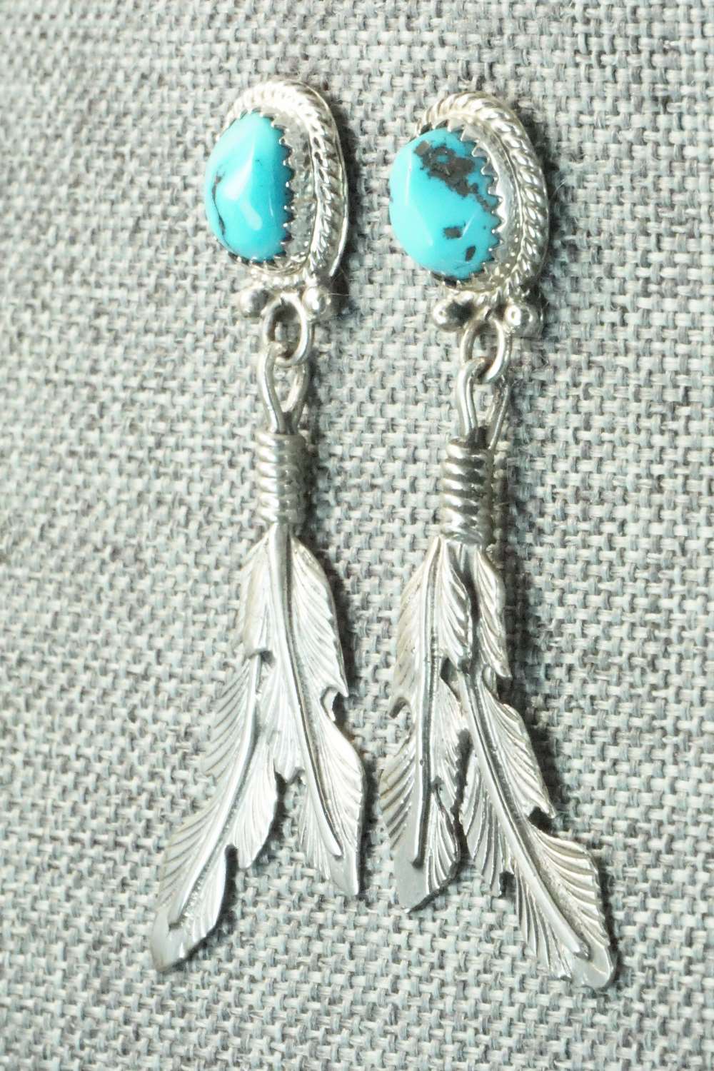 Turquoise & Sterling Silver Earrings - Annie Spencer
